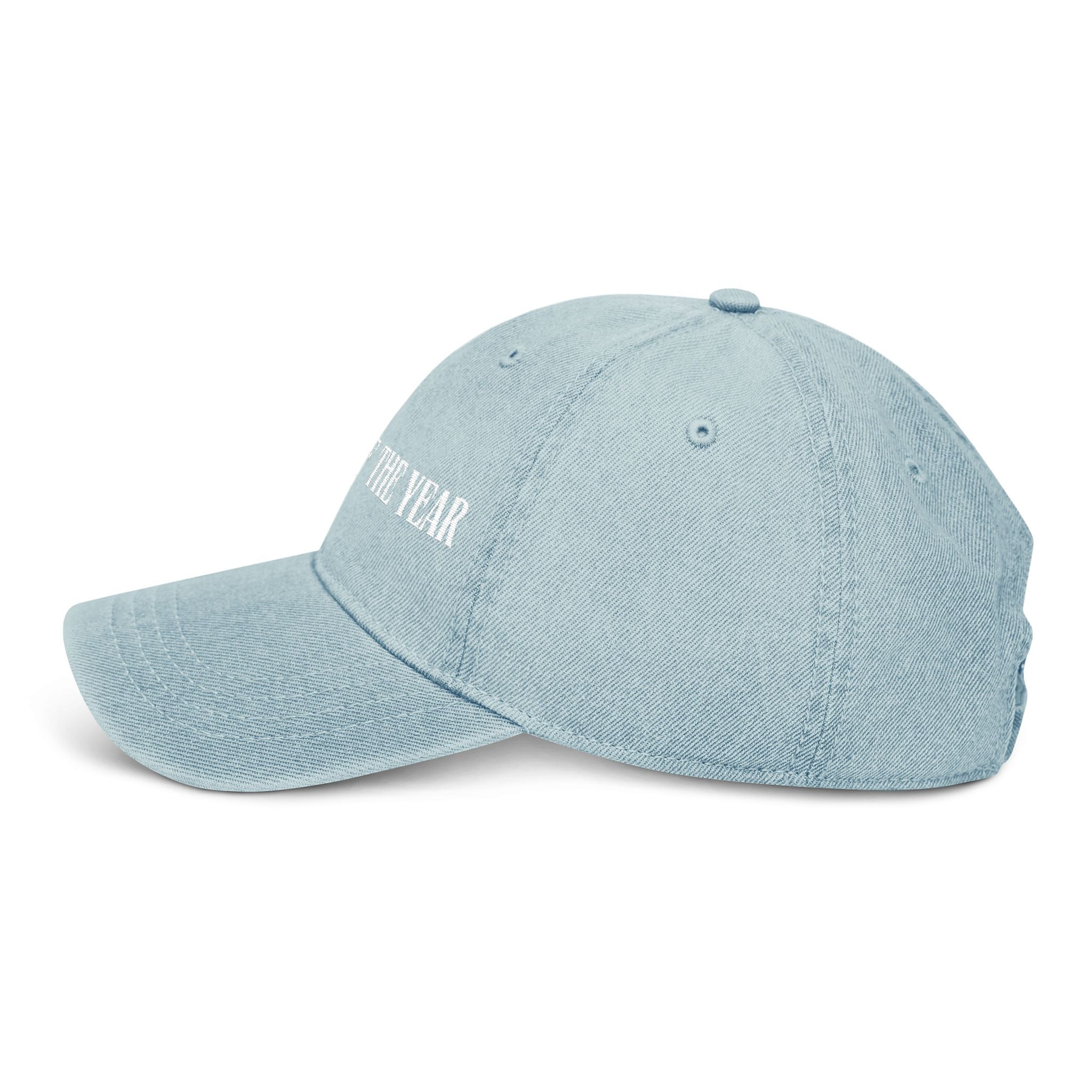 Embroidered Denim Hat - Mother of the Year Cap